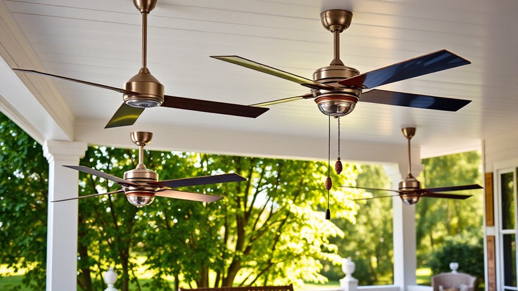 top porch fan selections