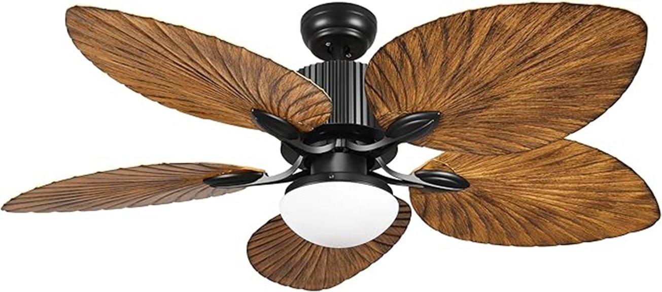 tropical fan with remote