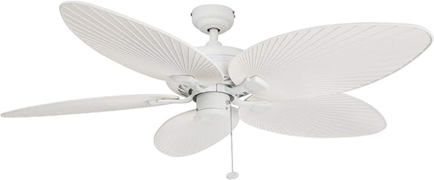 tropical palm ceiling fan