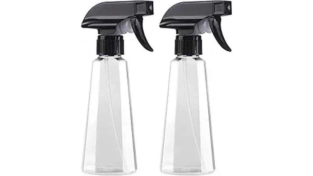 two 9 5 oz spray bottles