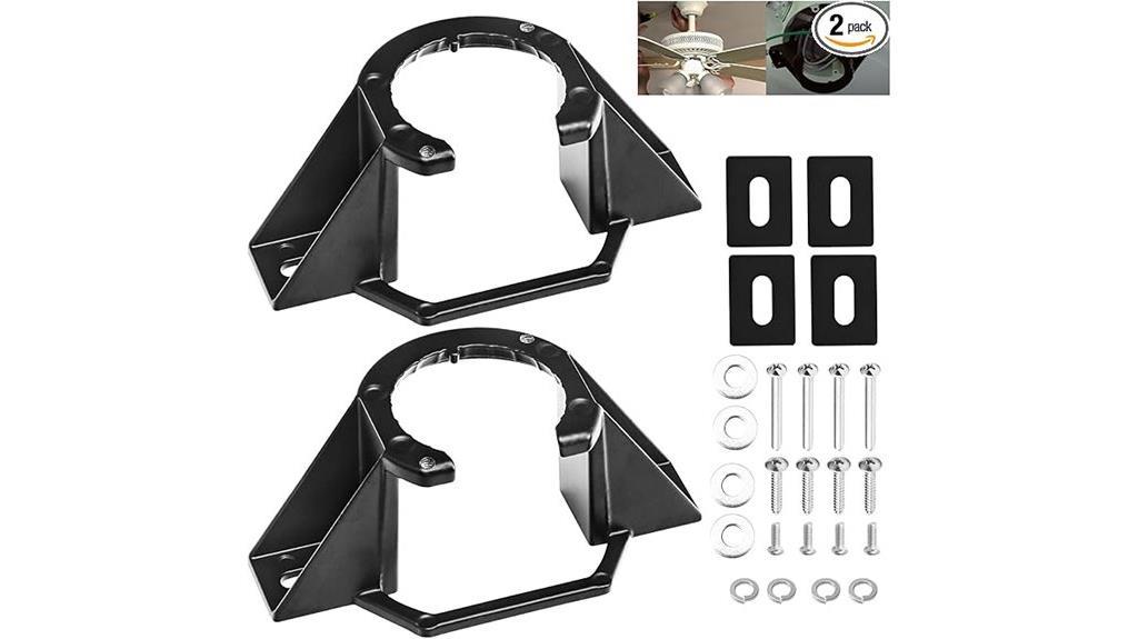 two ceiling fan mounting kits