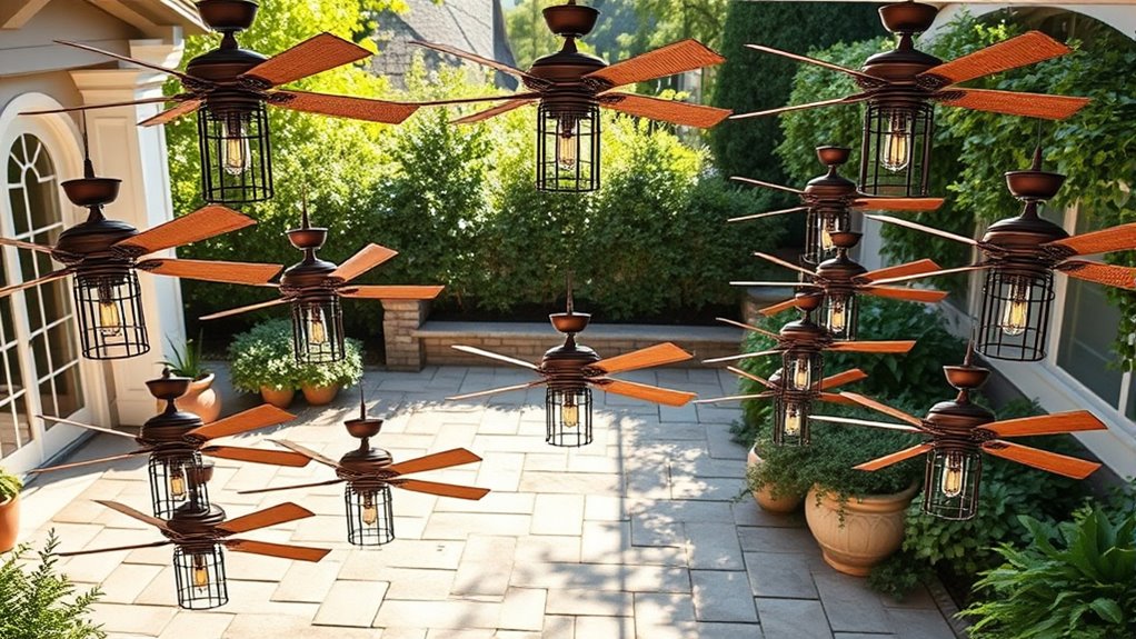 vintage outdoor cage fans