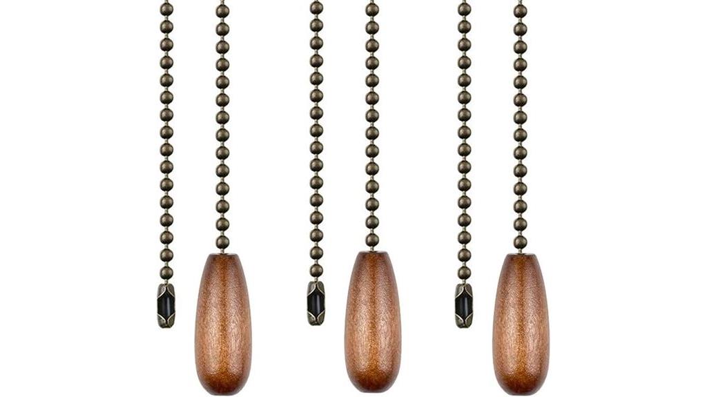 walnut ceiling fan extensions