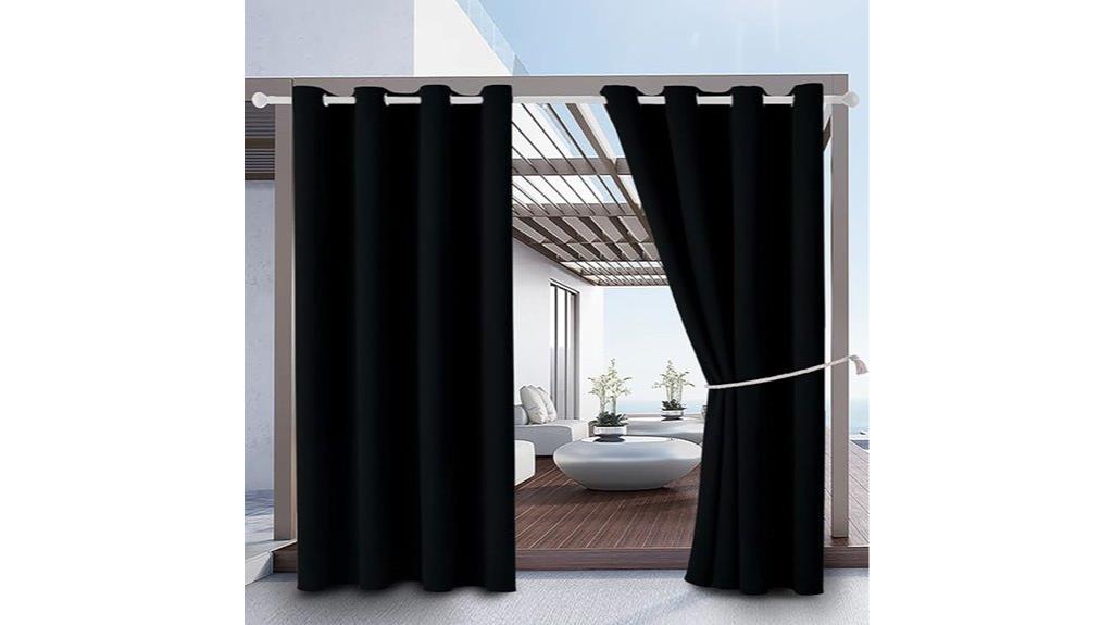waterproof outdoor blackout curtains