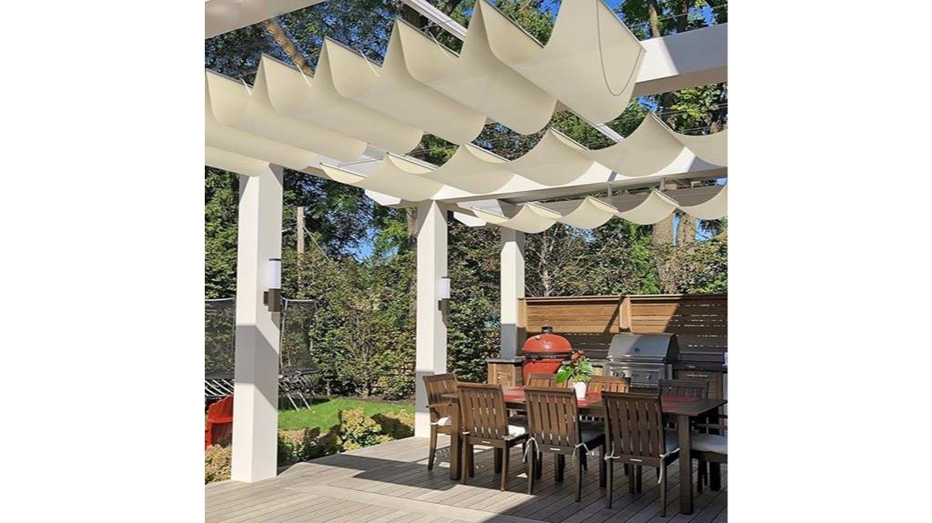 waterproof retractable canopy
