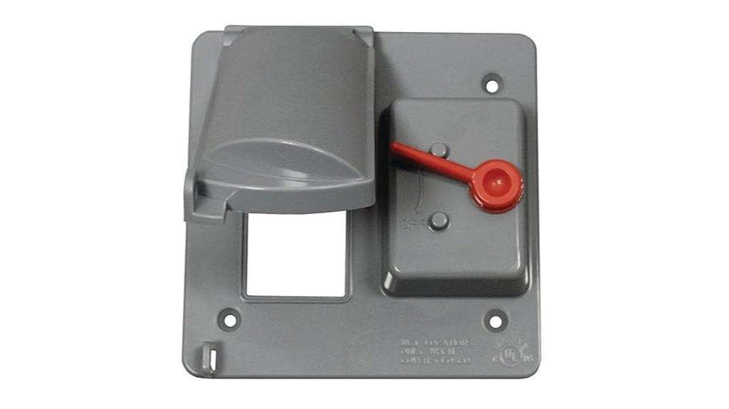 weatherproof dual switch cover