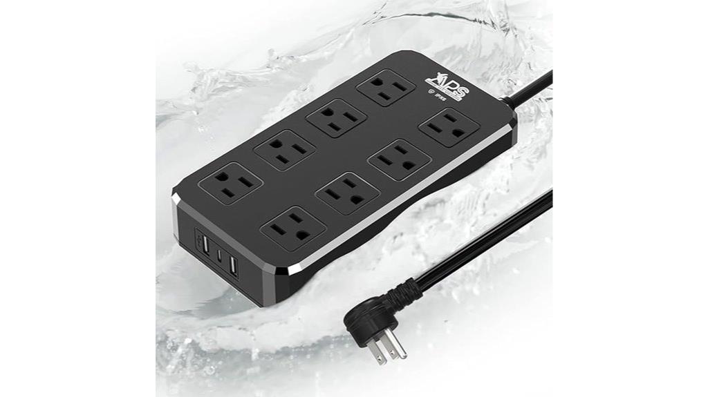weatherproof outdoor outlet strip