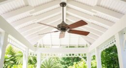 white gazebo fans reversible blades