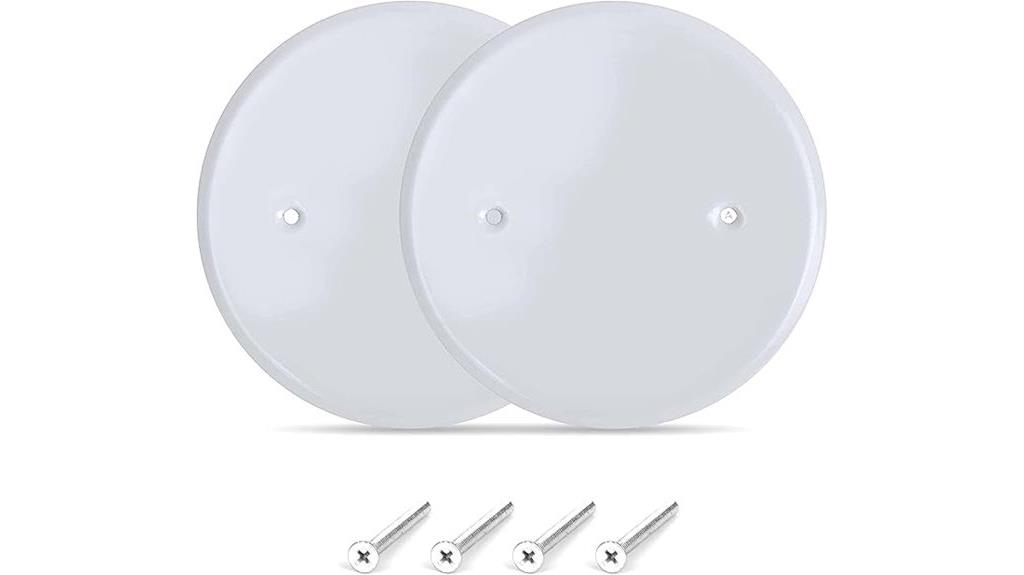 white metal ceiling covers