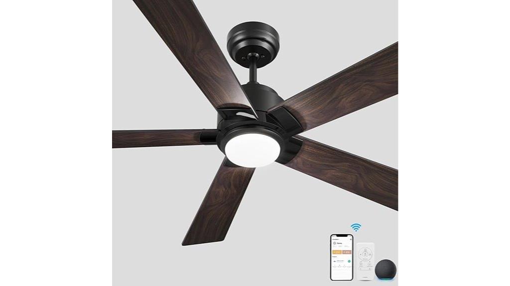wifi controlled led ceiling fan