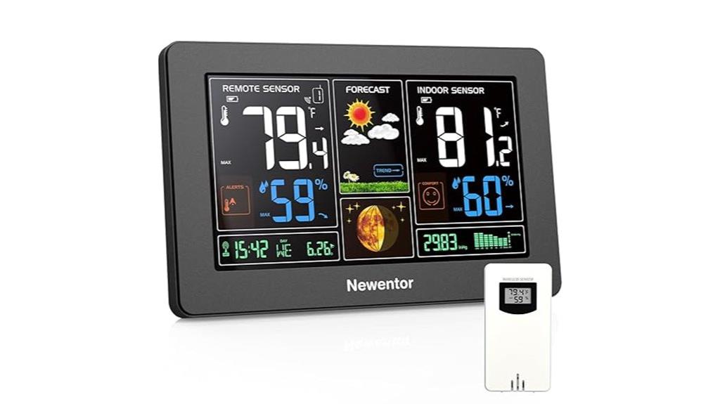 wireless color weather station