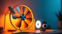 adjustable led fan mood