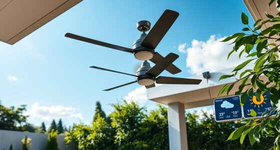 automated fan weather responses