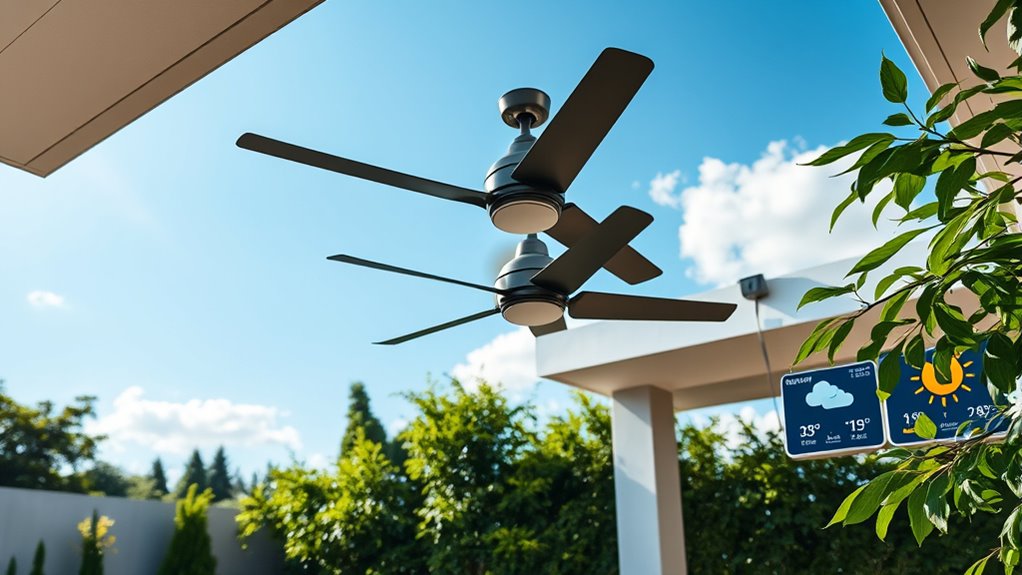 automated fan weather responses