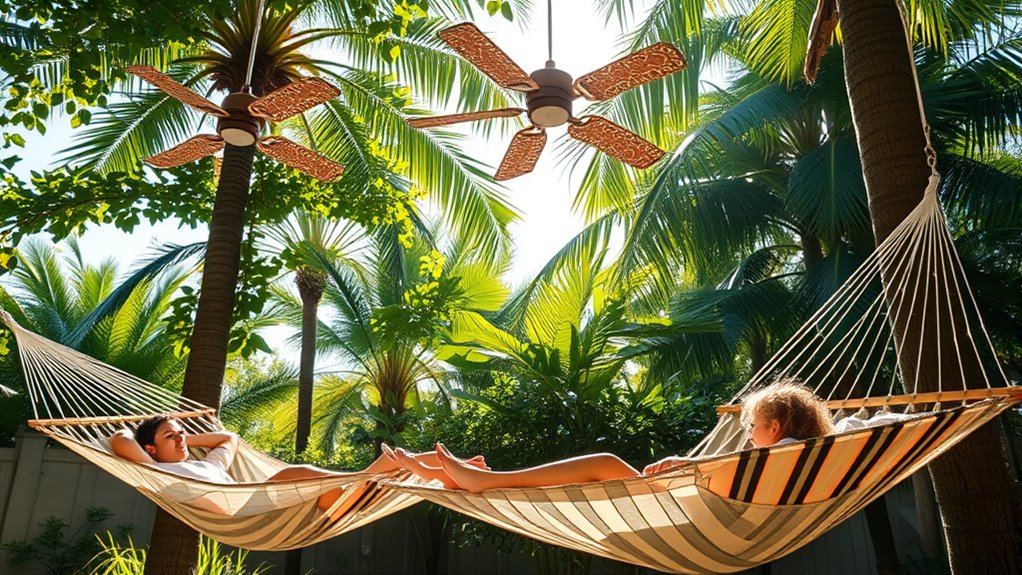 cooling relaxing outdoor spaces