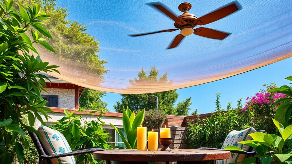 create mosquito proof outdoor space