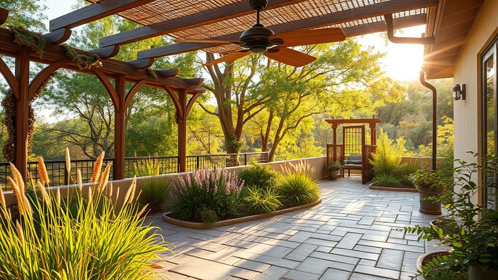 eco friendly patio plantings