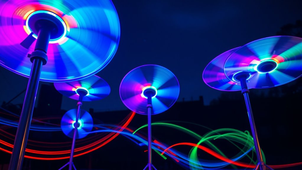 led fans outdoor speakers