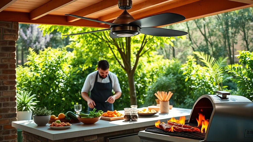 optimize outdoor cooking airflow