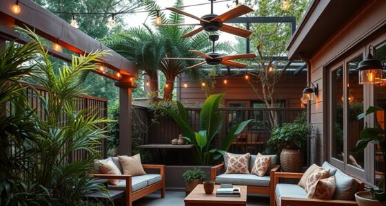 outdoor comfort with fans