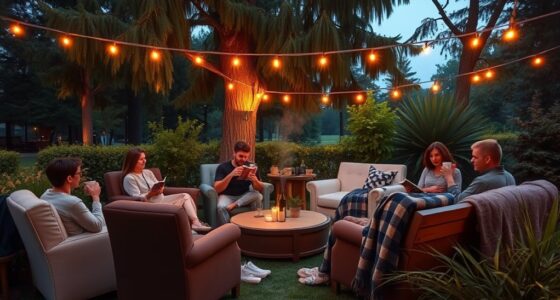 outdoor cozy book gatherings