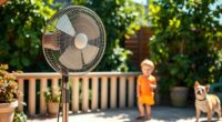 outdoor fan child pet safety