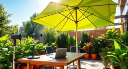 outdoor office cooling strategies