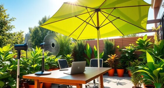 outdoor office cooling strategies