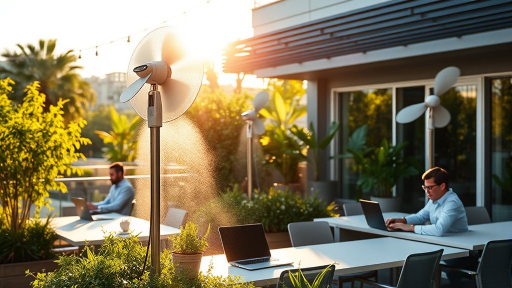 outdoor office smart fans