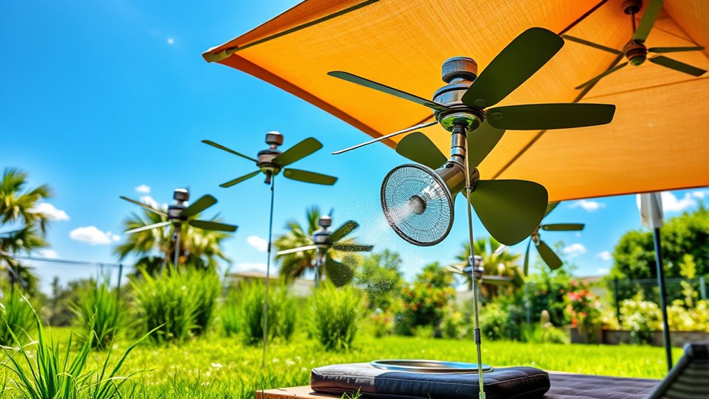 solar cooling outdoor systems