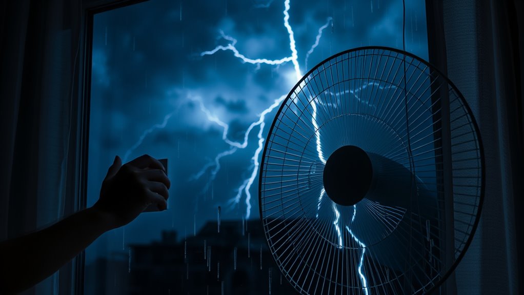 turn off fans safely