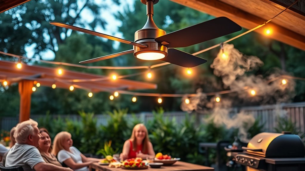 use fans for outdoor comfort