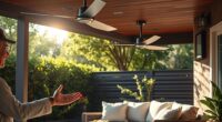 voice activated patio fans