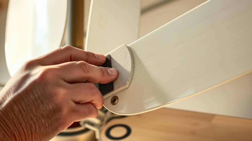 weatherproof fan blade painting