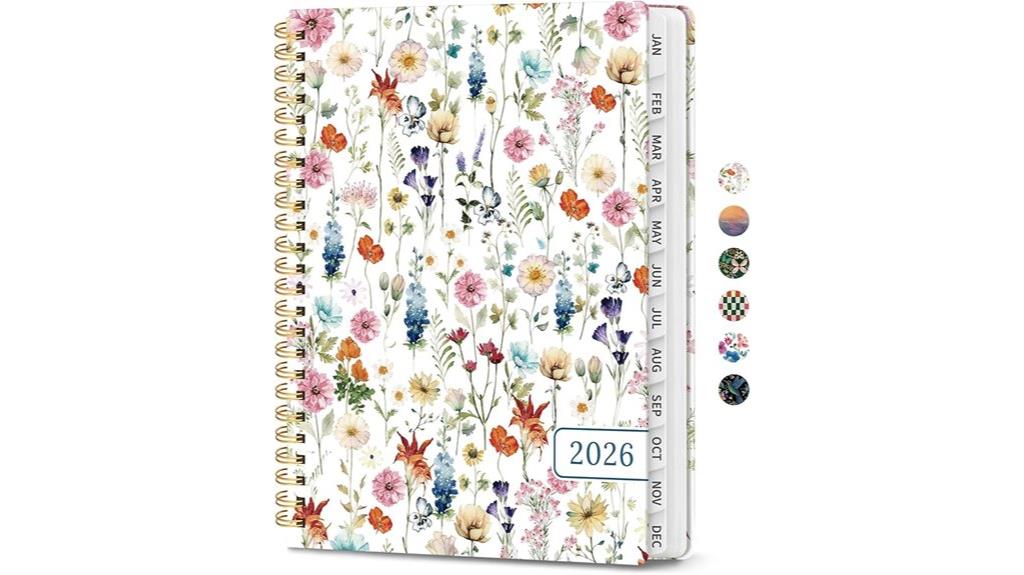 2026 calendar organizer notebook