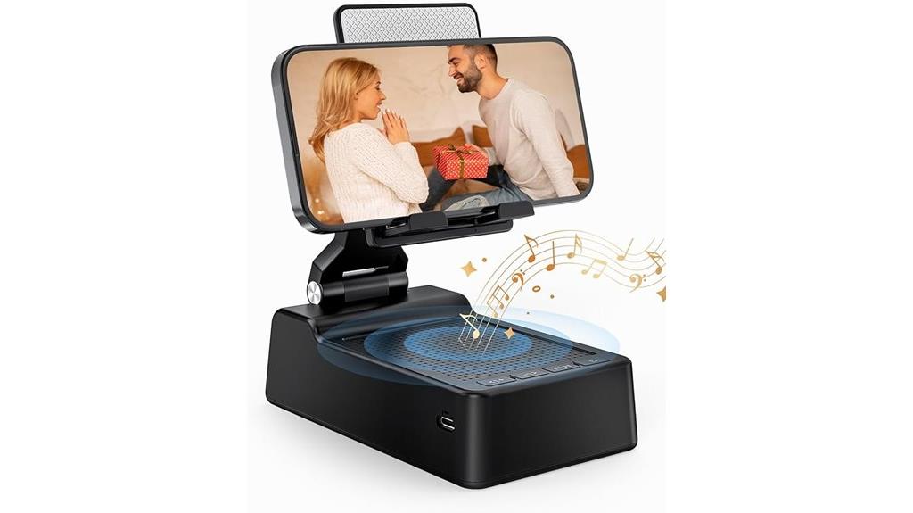 bluetooth phone stand speaker