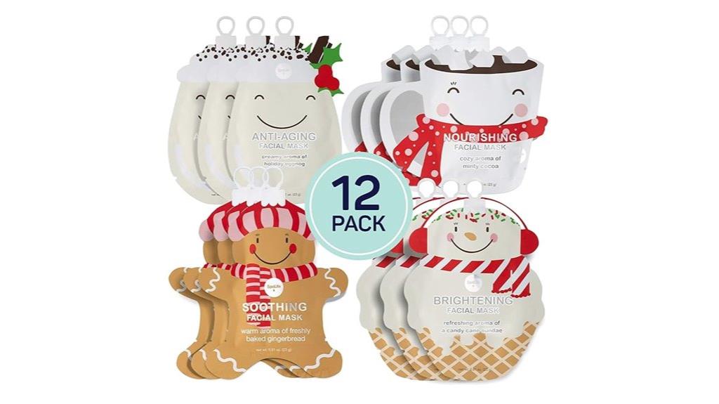 holiday face mask pack