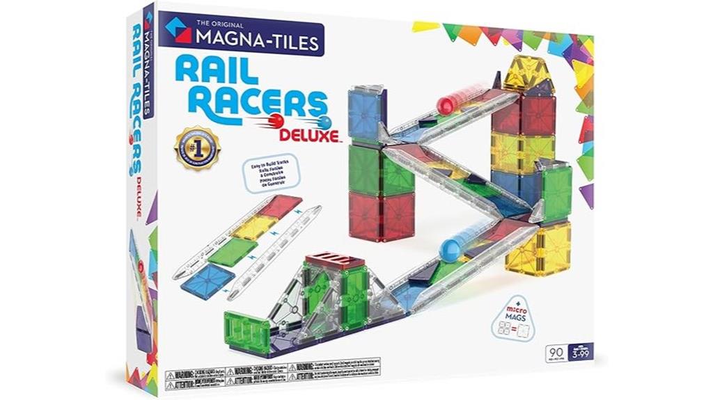 magnetic rail building set