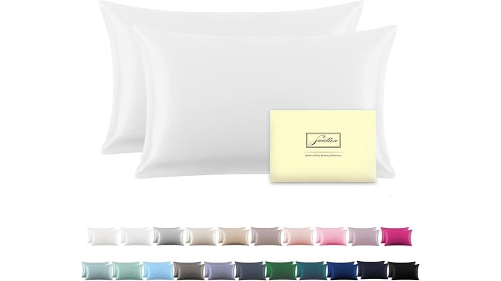 silk pillowcase set pair