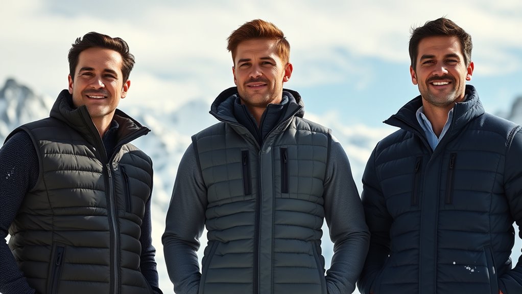 top men s heated vests