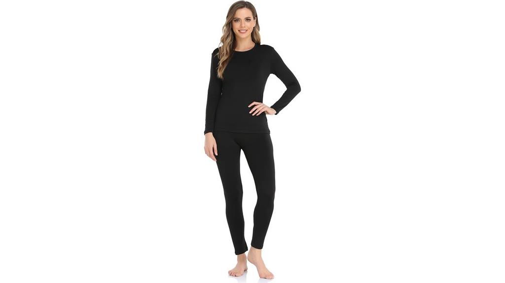 women s fleece lined thermal long johns
