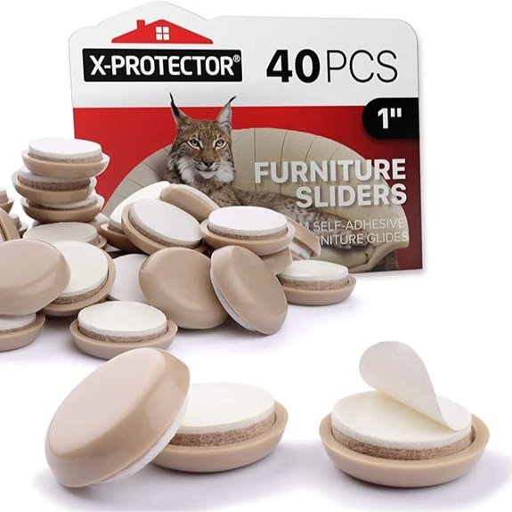 X-PROTECTOR Furniture Chair Sliders 40 pcs Floor Protectors