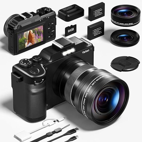 Yatao 4K/5K 64MP WiFi Digital Camera Kit