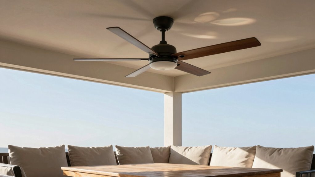 adjusting fan angles for sunlight