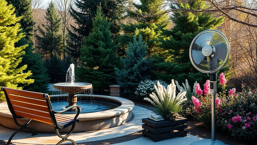 align fan with garden flow