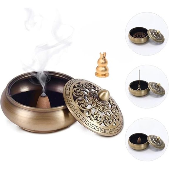 Brass Incense Cone Holder & Burner