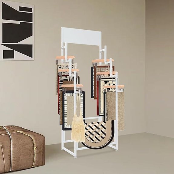 Sample Carpets Rug Display Stand Organizer