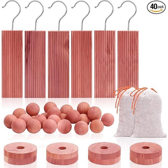 Homode Cedar Blocks & Sachets for Closets (40 Pack)