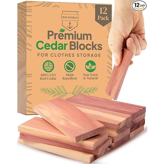 Cedar Blocks for Clothes Storage (12-Pack)