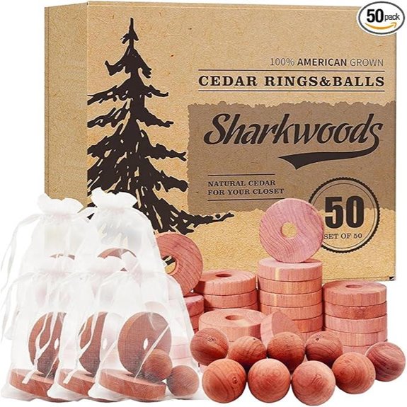 Cedar Blocks for Clothes Storage (50-Pack)